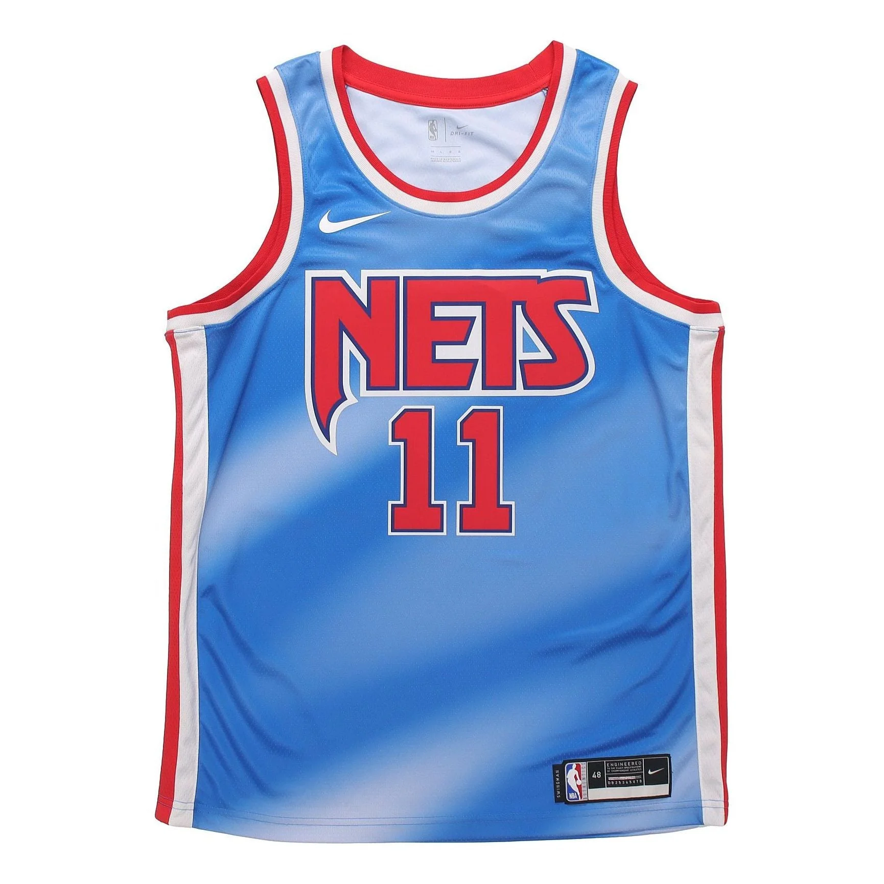 Nike NBA Kyrie Irving Brooklyn Nets HWC Edition Basketball Jersey For Men Blue CQ4253-403 - 1