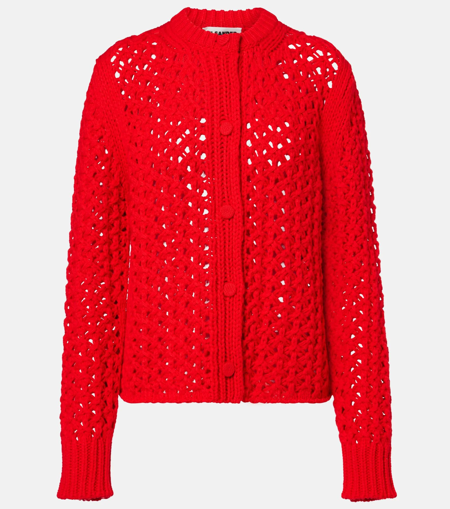 Open-knit wool cardigan - 1