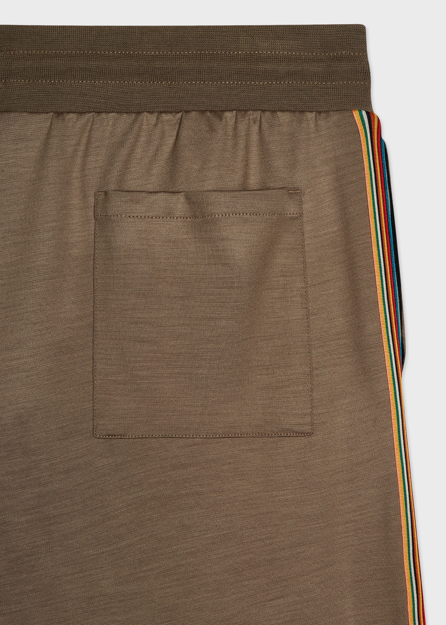 Khaki Washable Wool 'Signature Stripe' Sweatpants - 2