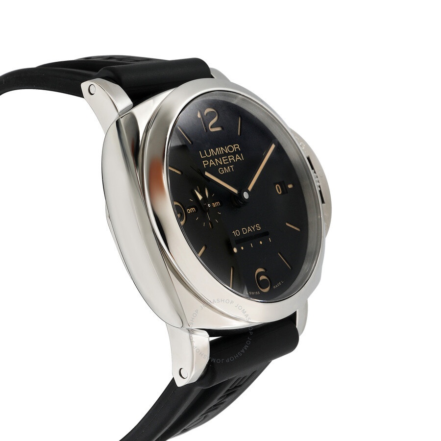 Pre-owned Panerai Luminor 1950 10 Days Gmt GMT Black Dial Men's Watch PAM00533 - 3