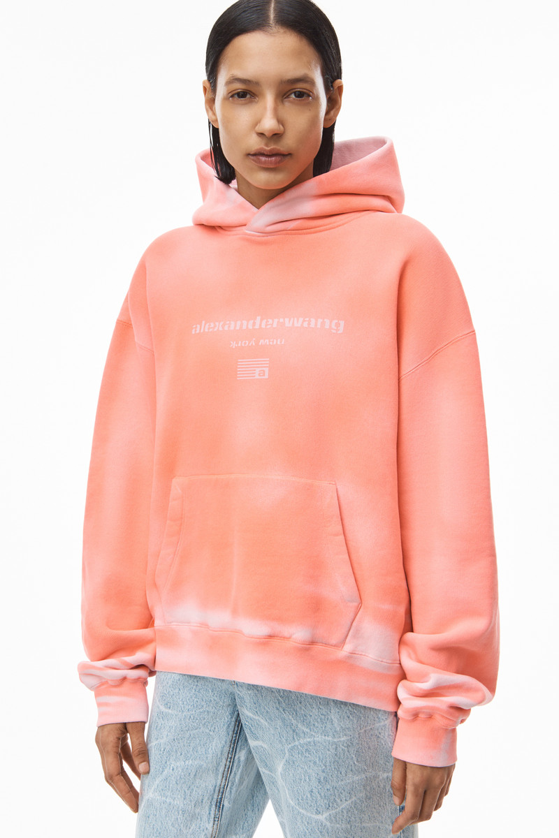 GARMENT DYED HOODIE IN TERRY 5