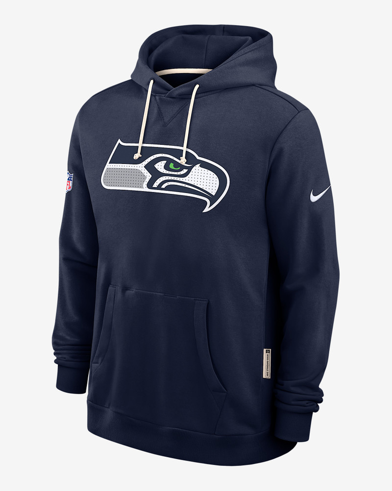 Seattle Seahawks Initial Home Sideline Men's Nike Dri-FIT NFL Pullover Hoodie 1