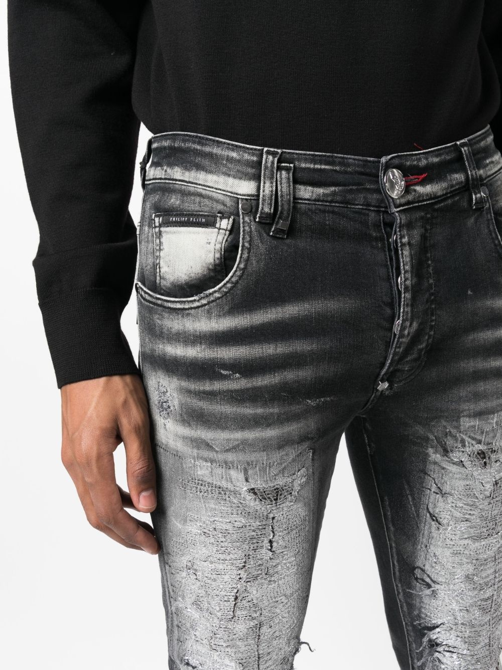 mid-rise skinny jeans - 5