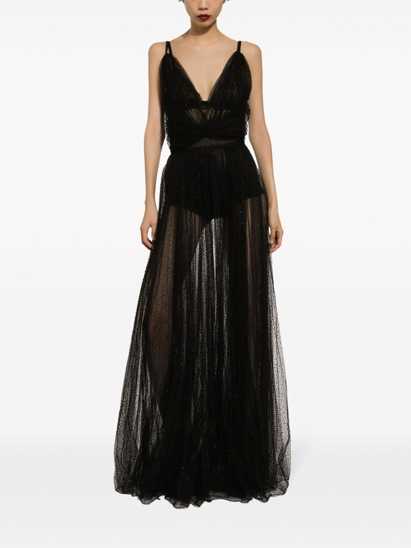 flocked tulle gown 3