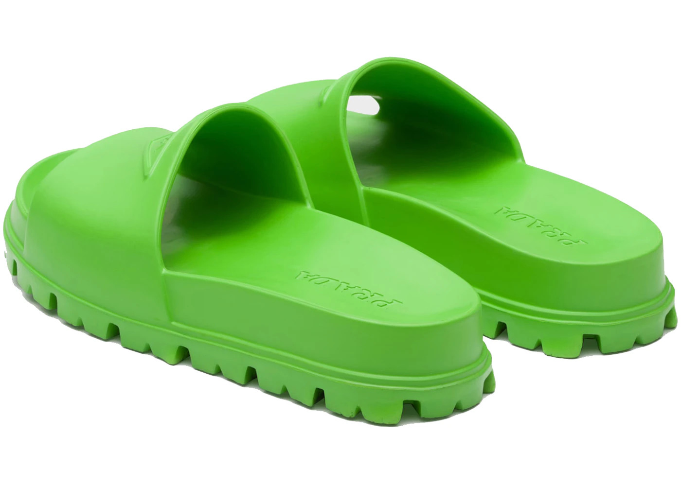 Prada Rubber Slides Apple Green (Men's) - 3
