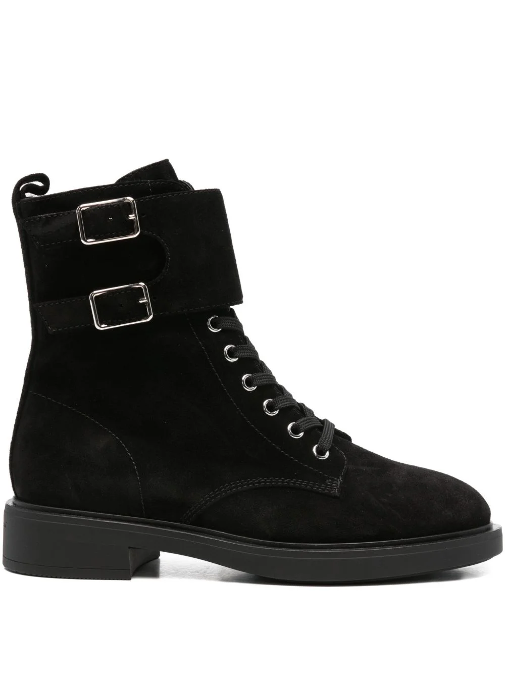 35mm Ripley double-buckle suede boots - 1