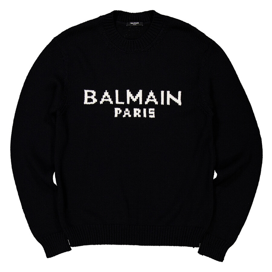 Balmain Jacquard Logo Sweater - 5
