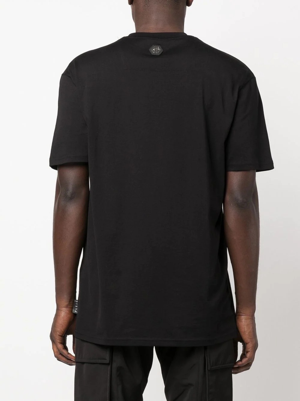 embellished logo-print detail T-shirt - 4