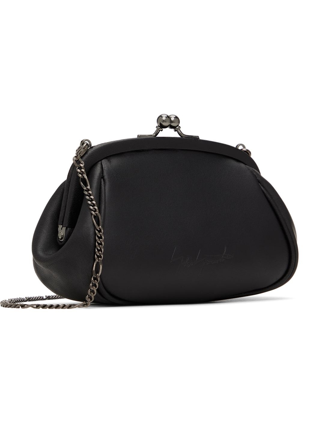 Black Double Clasp Bag - 2
