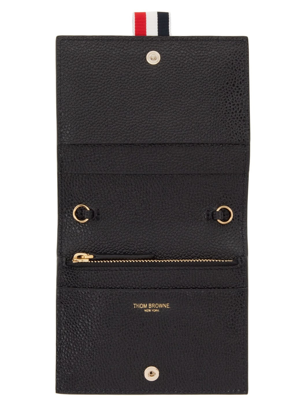 Black 3-Bow Chain Card Holder - 3