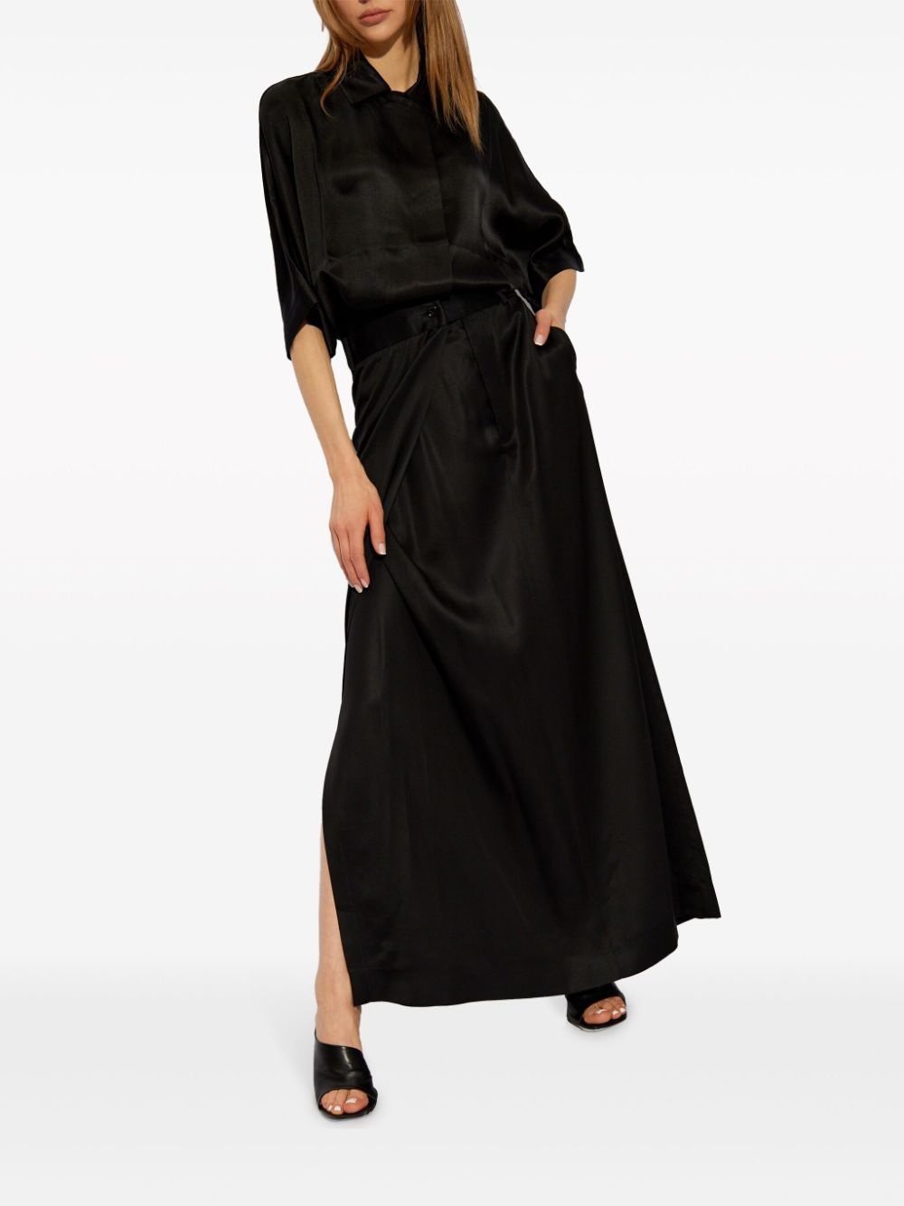 satin maxi skirt - 2