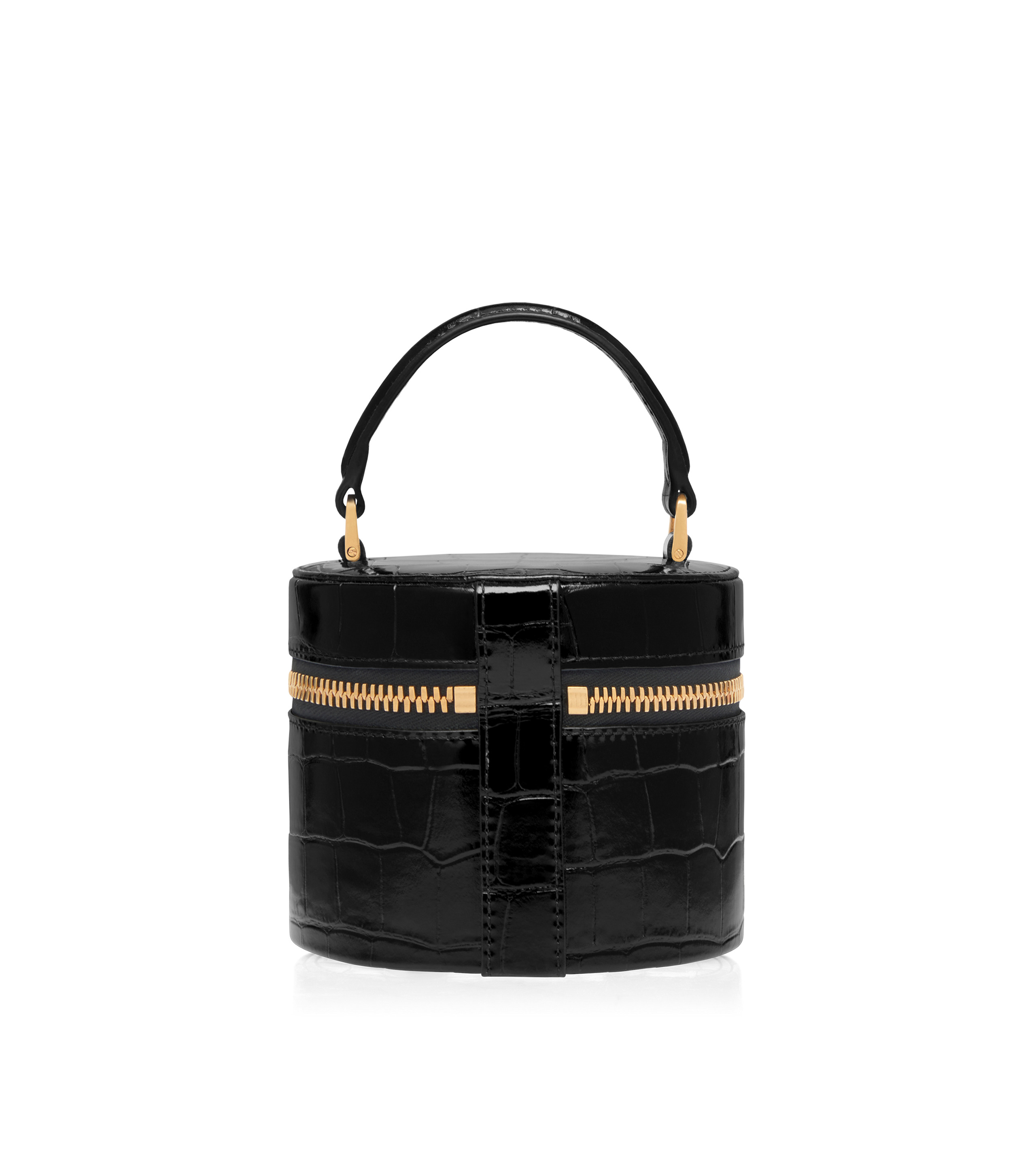 SHINY PRINTED CROCODILE LEATHER AUDREY MINI BAG - 3