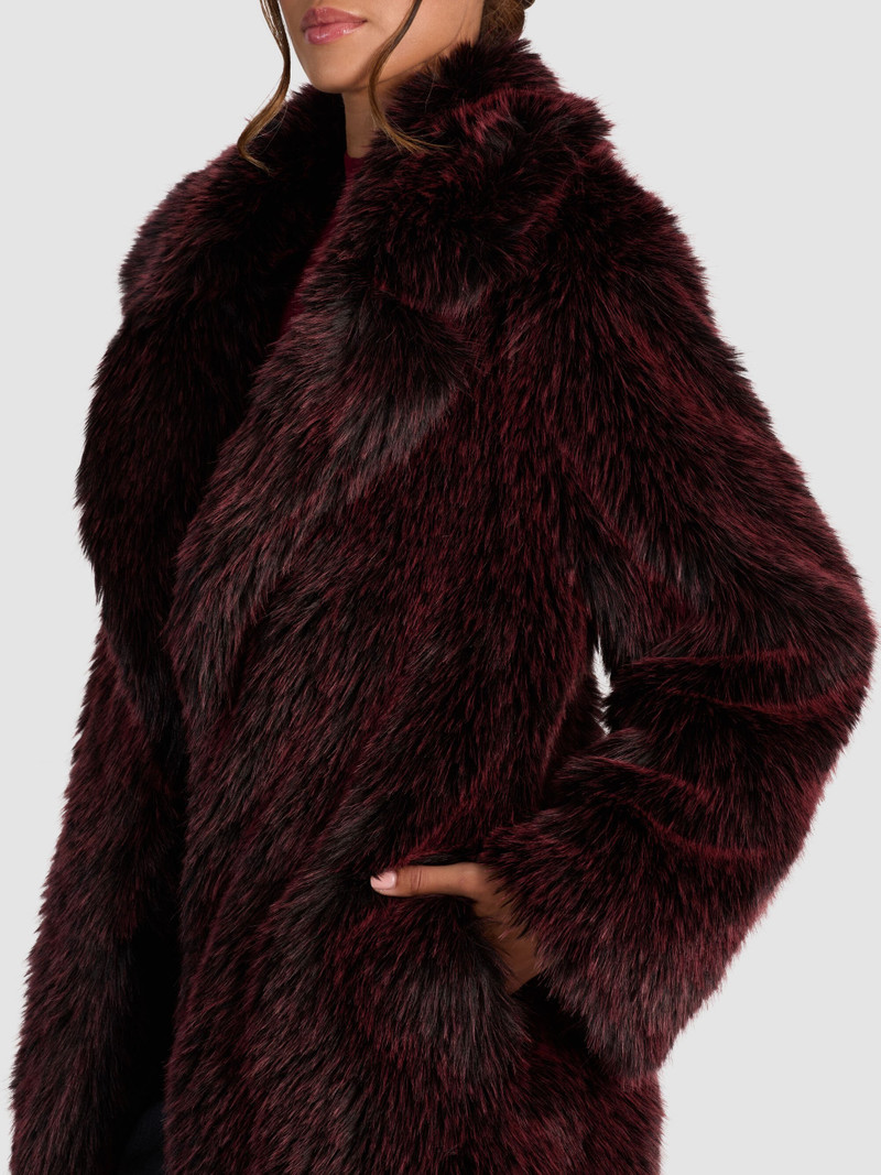 MARVIN FAUX FUR MAXI COAT 5