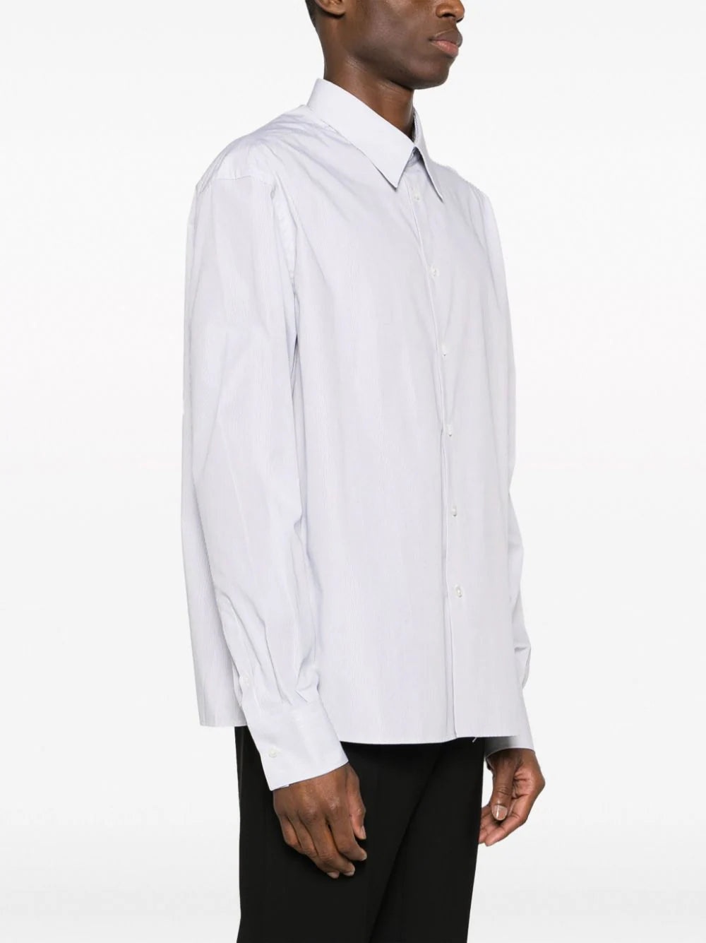 PINSTRIPE-PRINT COTTON SHIRT - 3