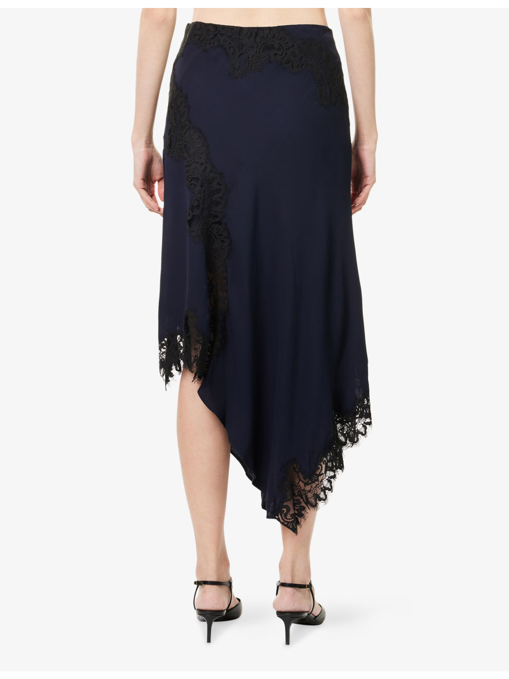 Hartley Asymmetric Woven Midi Skirt - 4