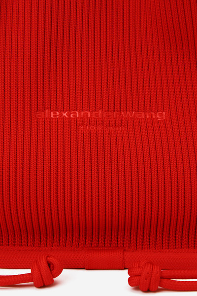 Alexander Wang ryan small rib knit bag outlook