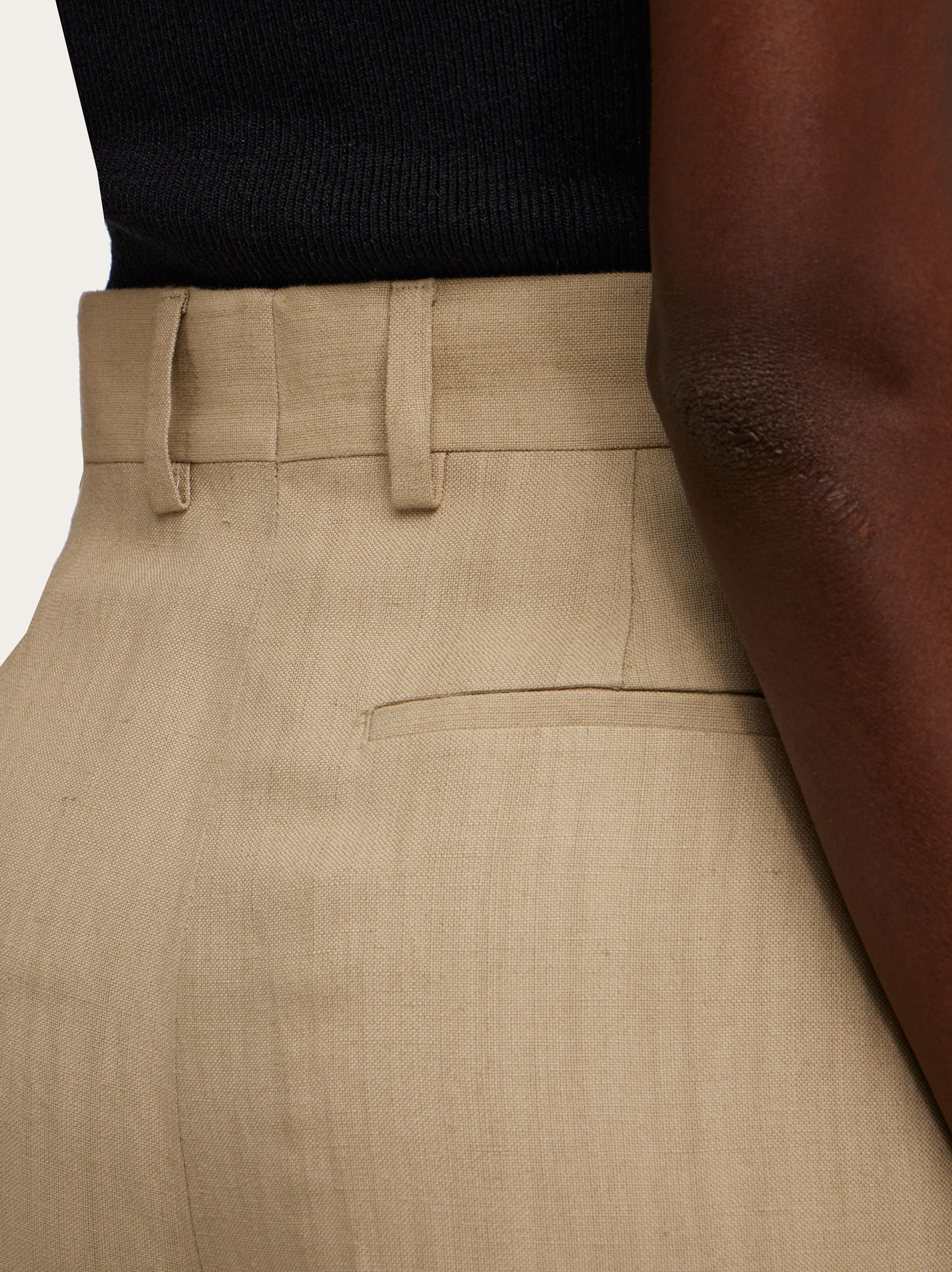 Linen blend tailored trouser - 5
