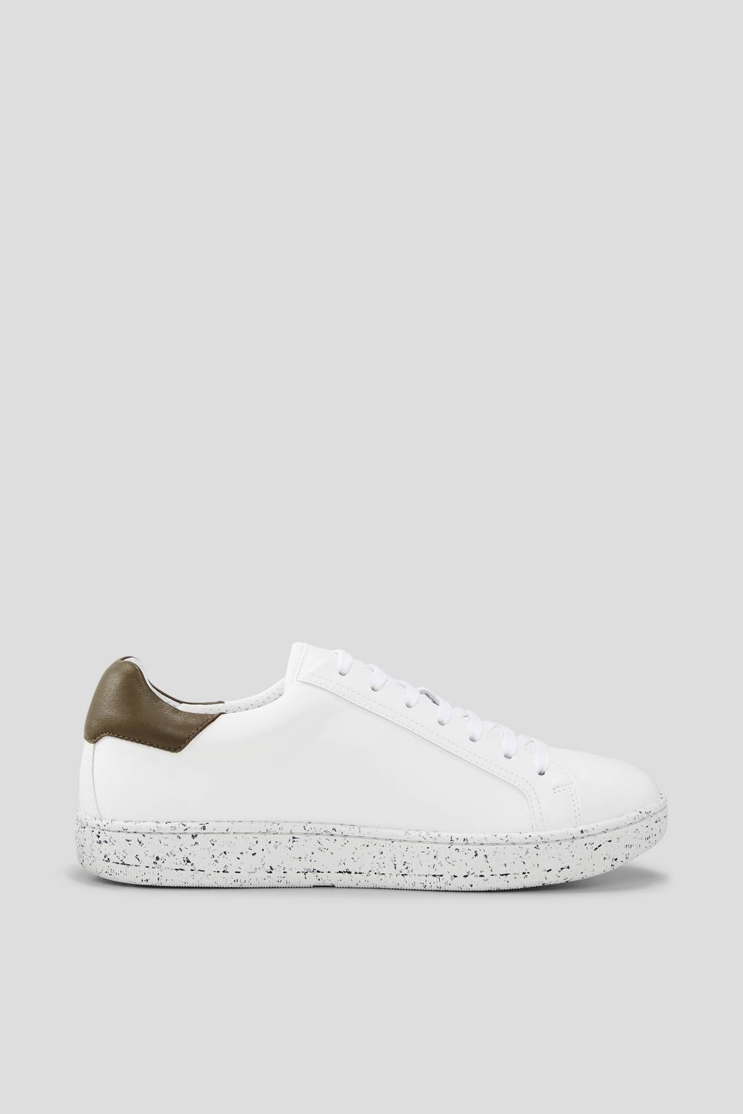 MALMÖ SUSTAINABLE SNEAKERS IN WHITE/OLIVE GREEN - 2