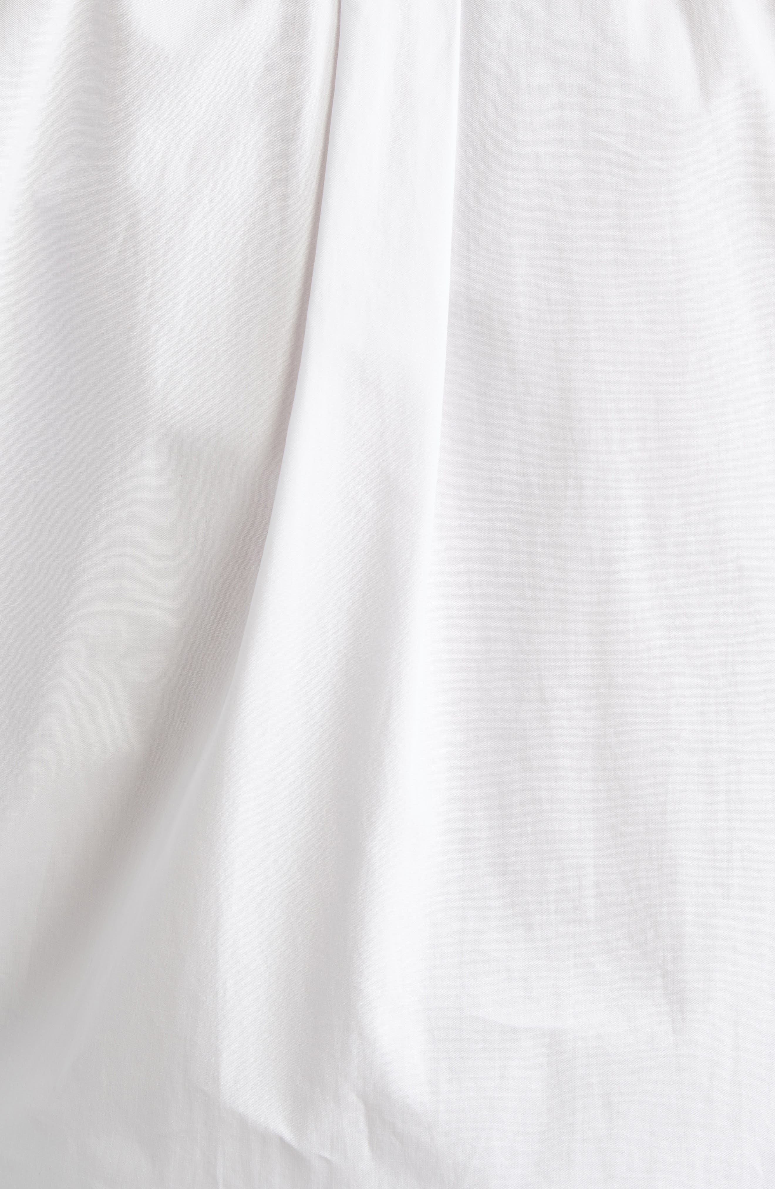 Valentino Garavani Ruffle Bib Cotton Poplin Button-Up Shirt in White at Nordstrom - 7