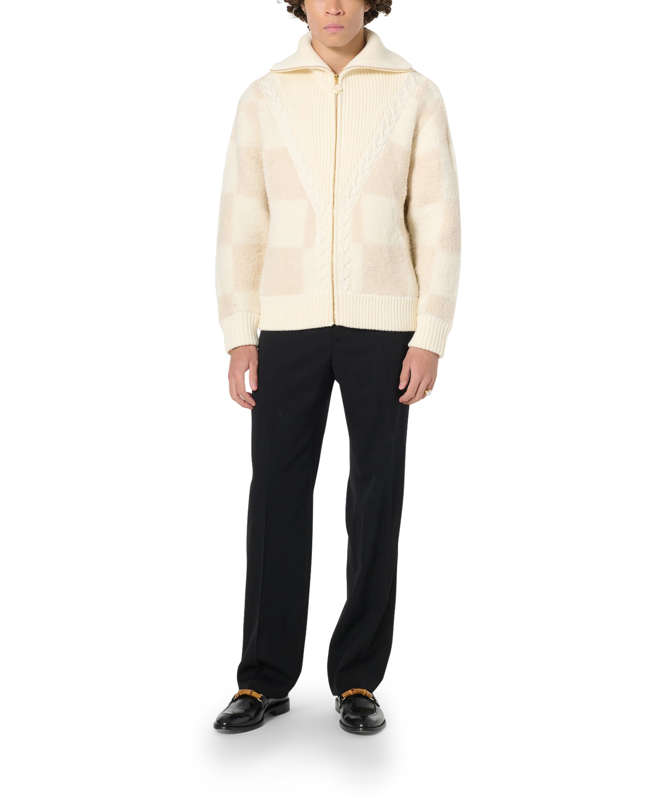 Checked Boucle Cardigan - 2
