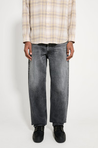 AURALEE AURALEE SELVEDGE FADED HEAVY DENIM WIDE PANTS FADED