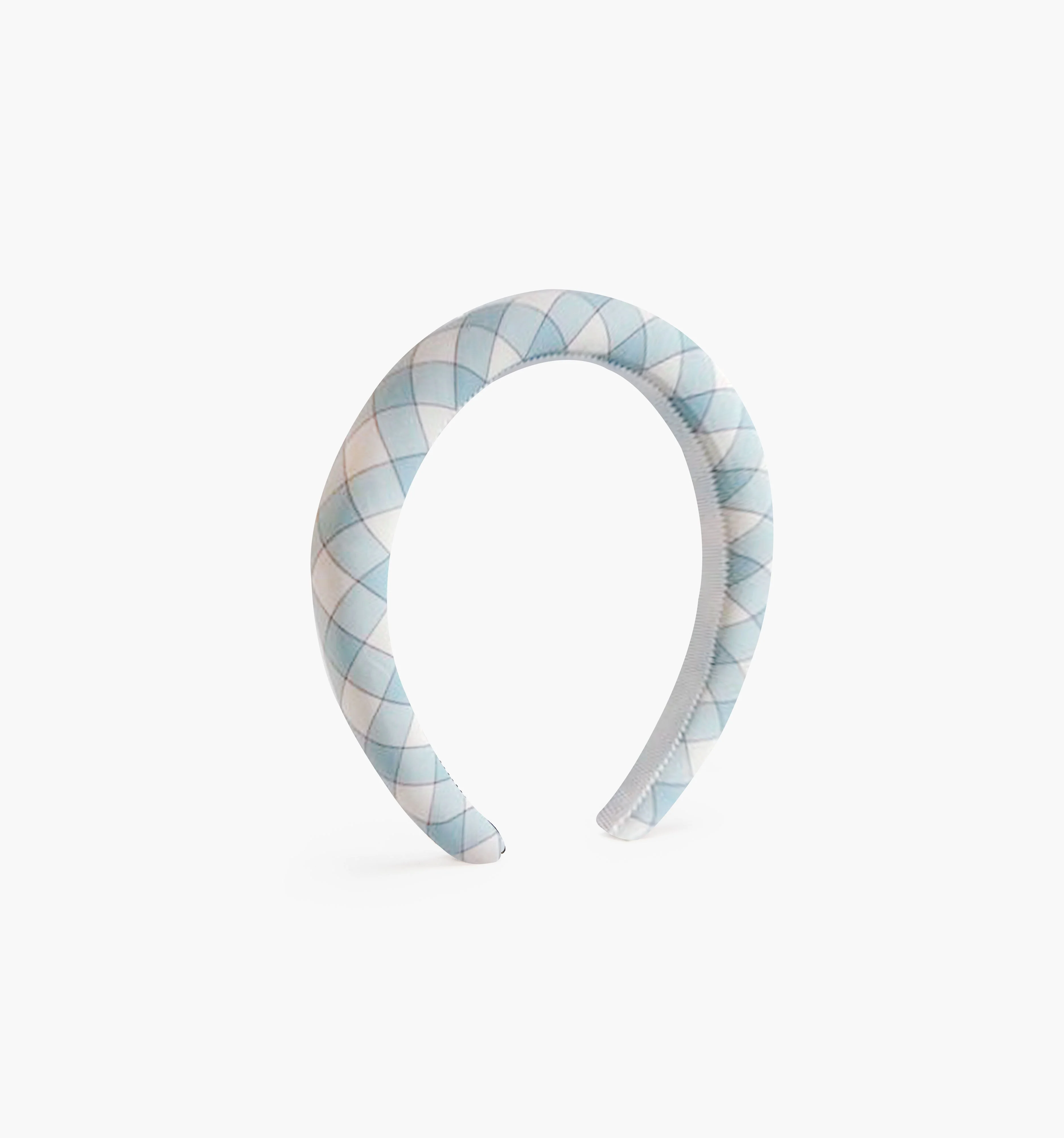 The Cleo Headband - Blue/Red Gingham - 1