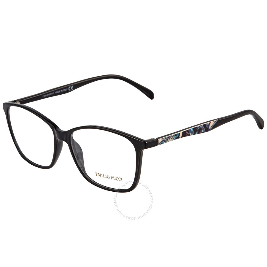 Emilio Pucci Transparent Rectangular Ladies Eyeglasses EP5009 001 54 - 2