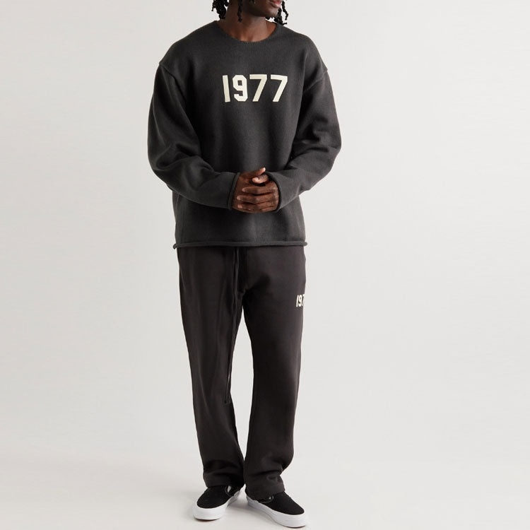 Fear of God Essentials SS22 Raw Edge Sweater Iron 1977 FOG-SS22-010 - 3