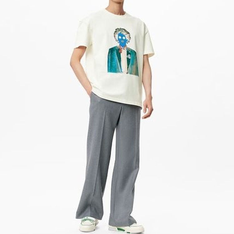 LOUIS VUITTON FW21 Neon Working Man Short Sleeve Men's White 1A970U - 2