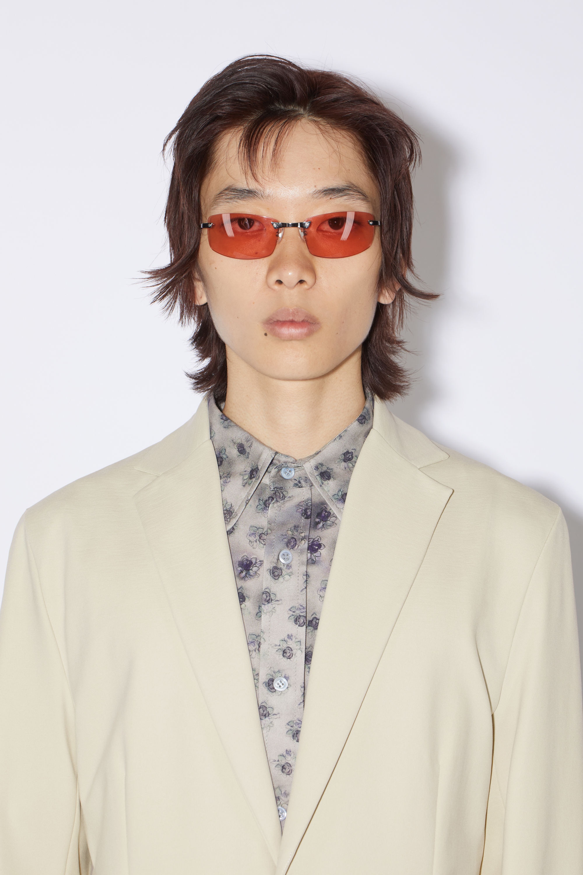 Single-breasted suit jacket - Clay beige - 5