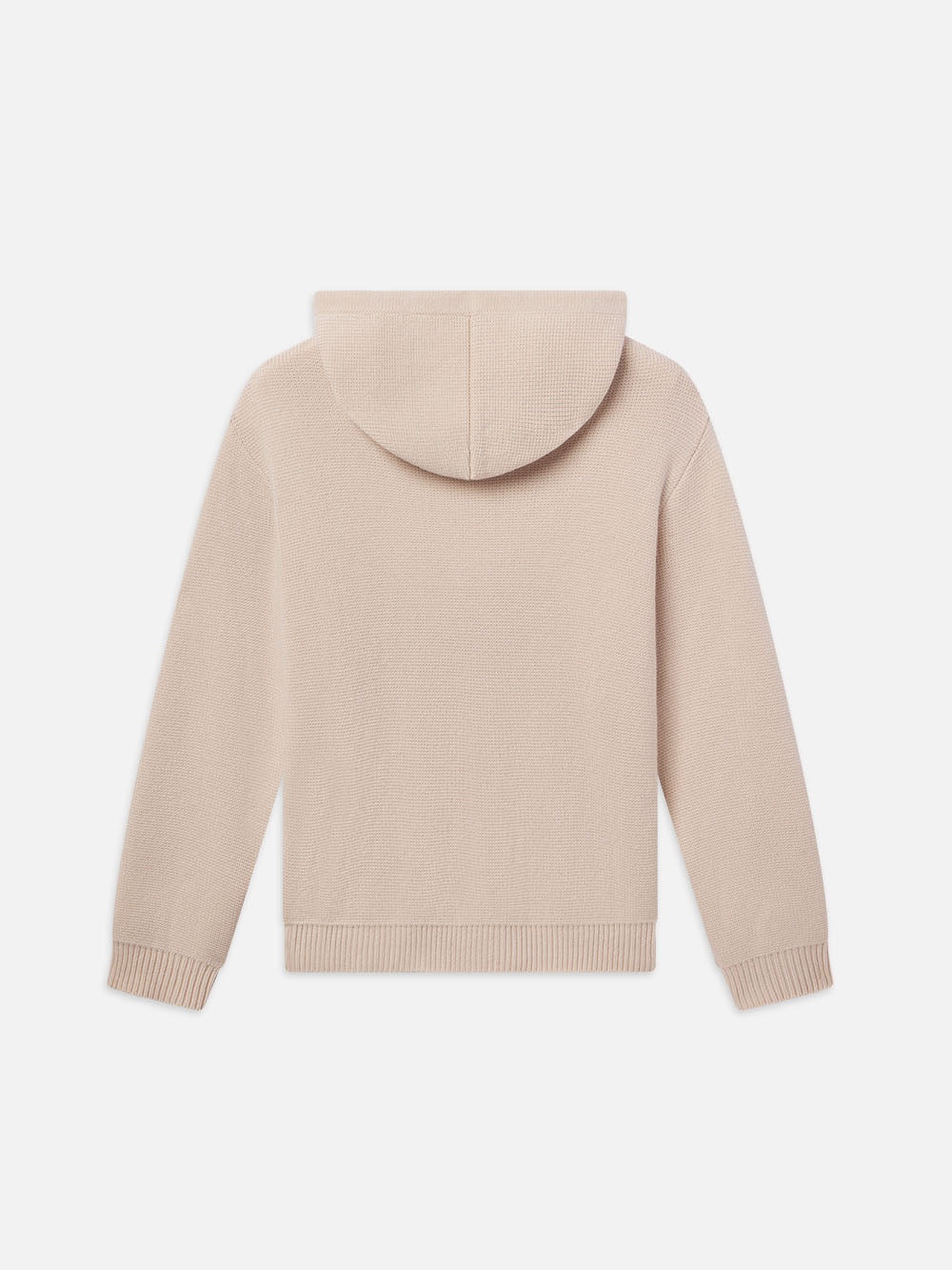 Silk Blend Hoodie Sweater in Off White - 3