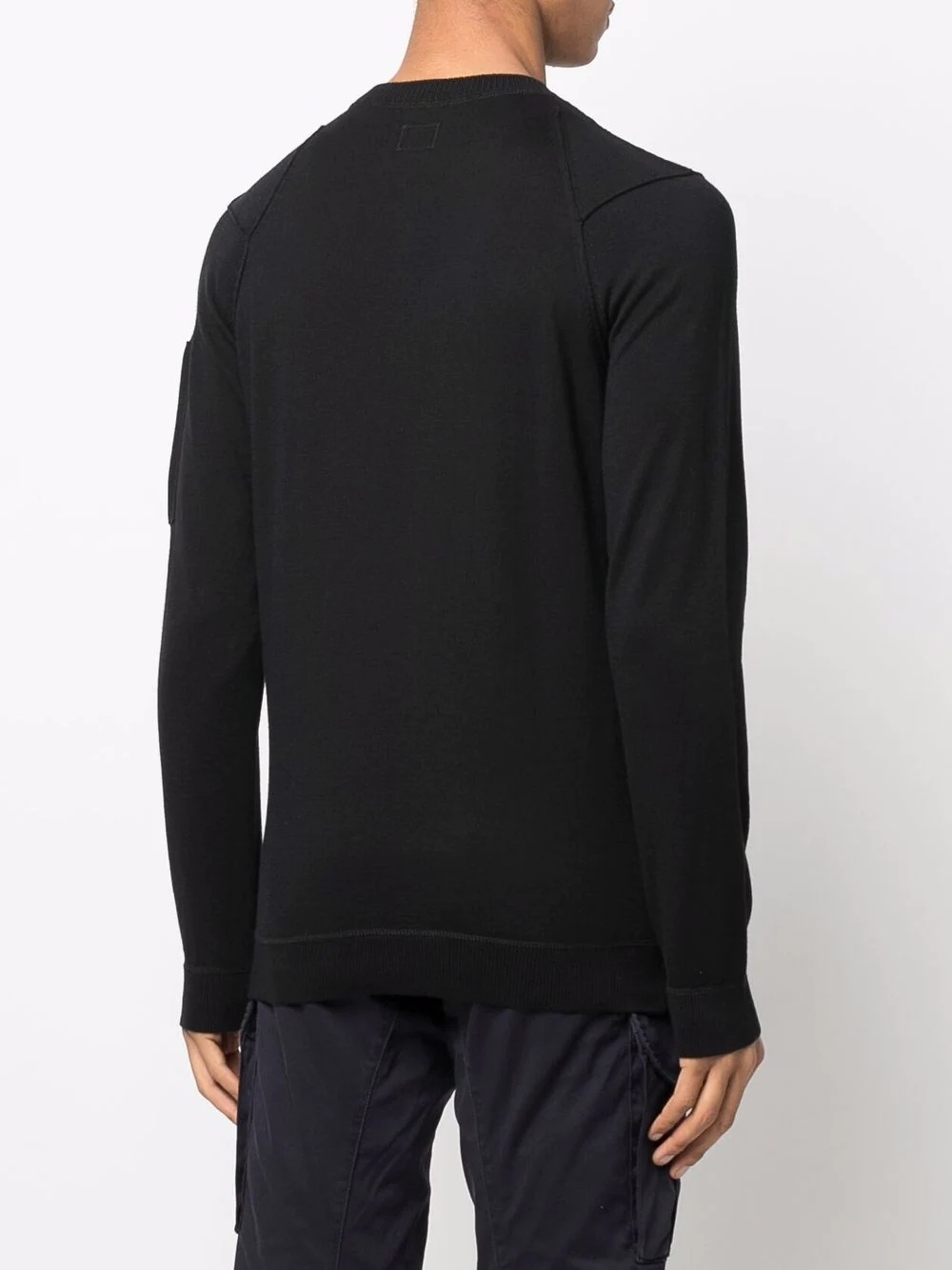 Lens-detailed sleeve jumper - 4