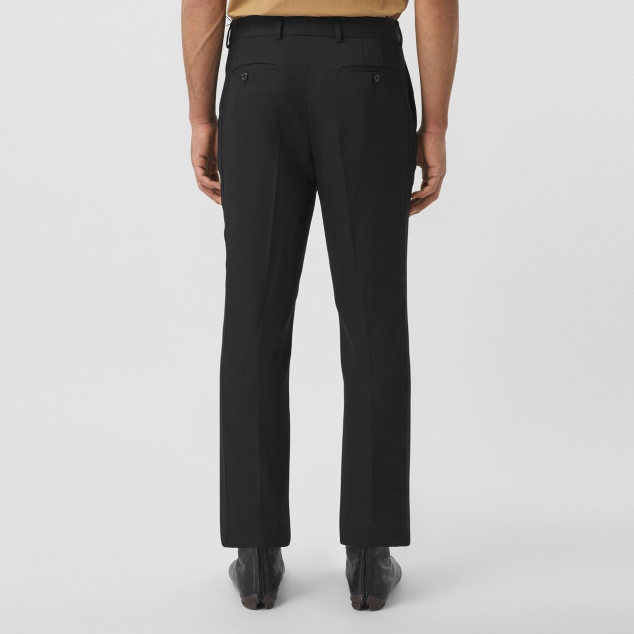 Grain De Poudre Wool Tailored Trousers - 3