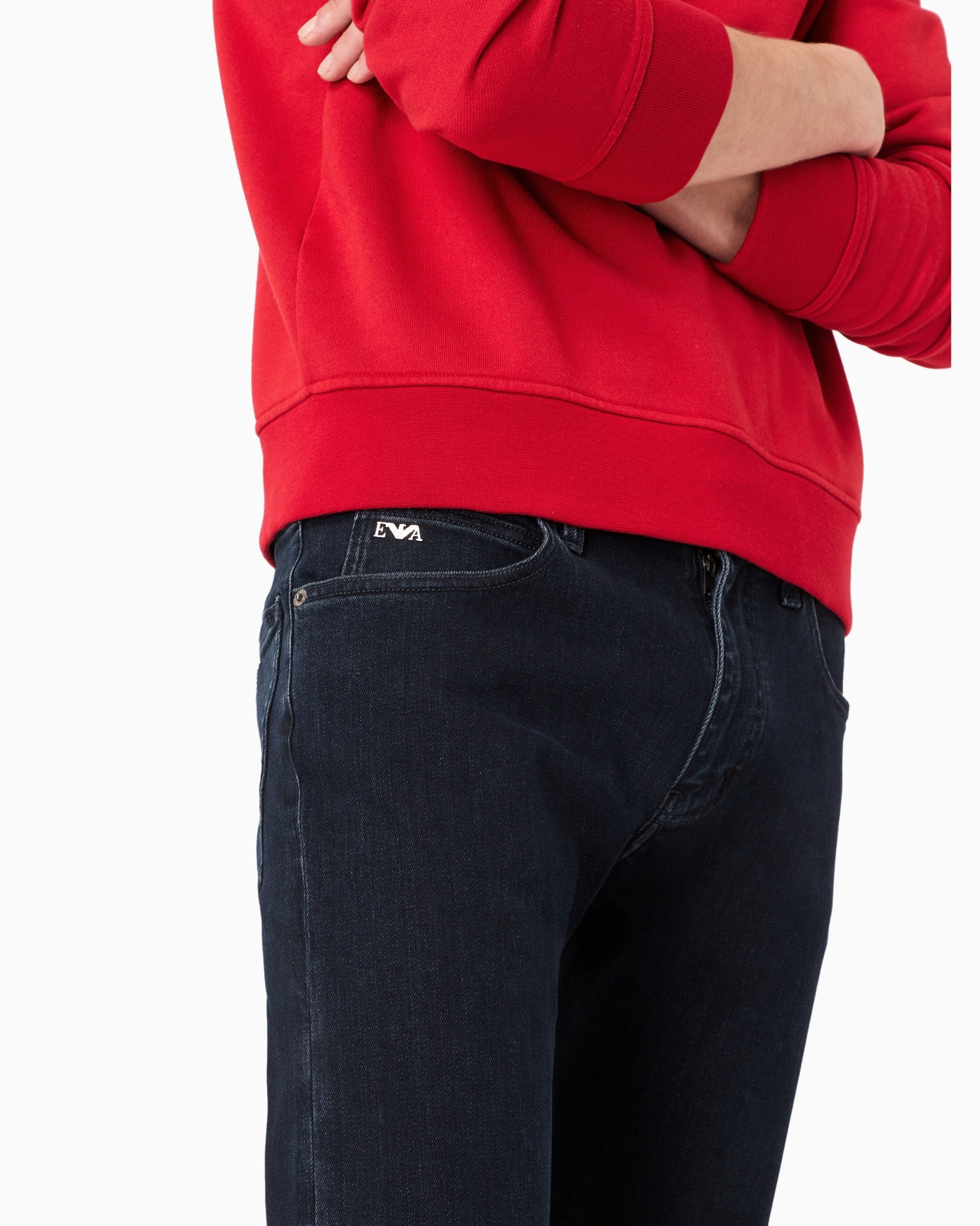 J45 Regular-fit, washed twill 10.5 oz comfort-denim jeans - 6