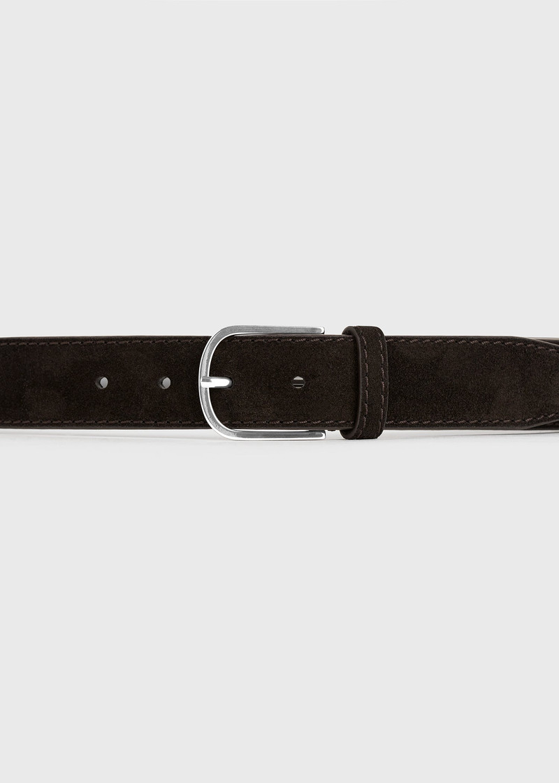 Wide trouser belt espresso 5