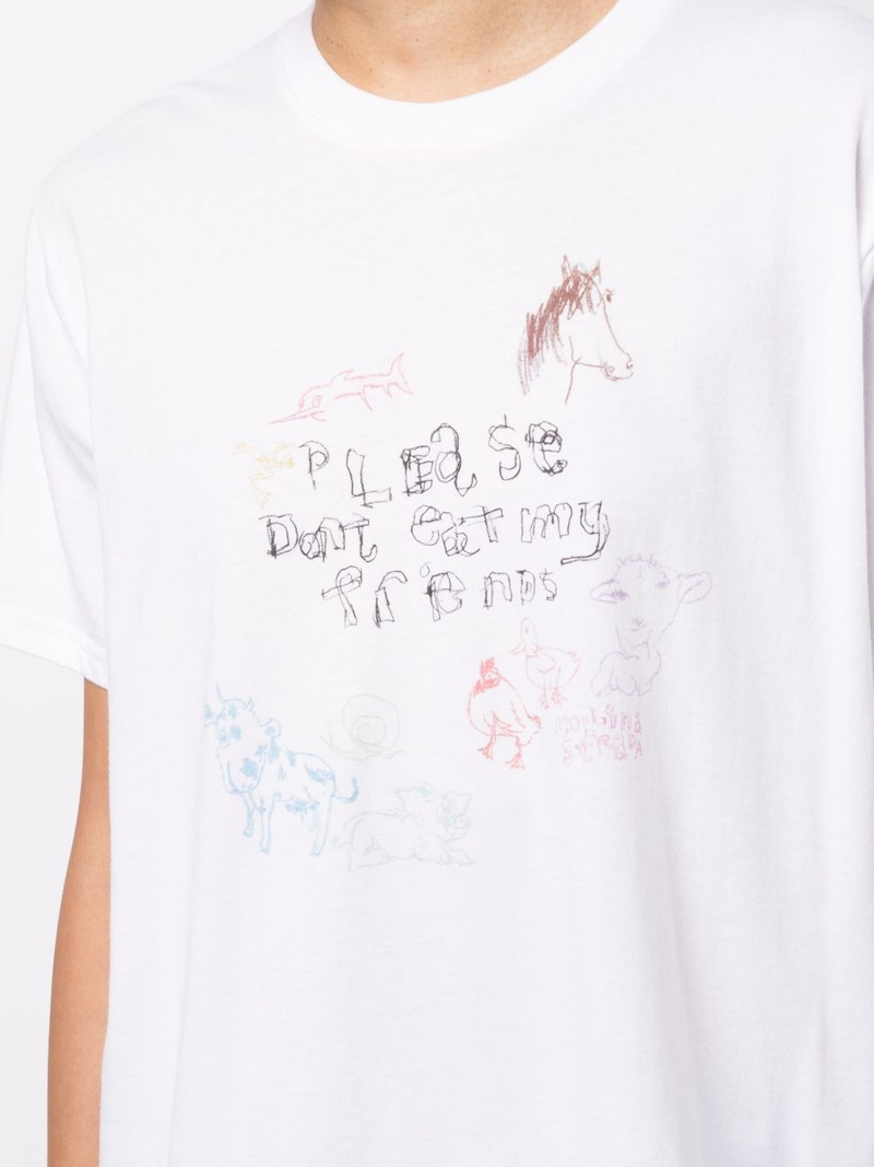 graphic-print organic cotton T-shirt 5