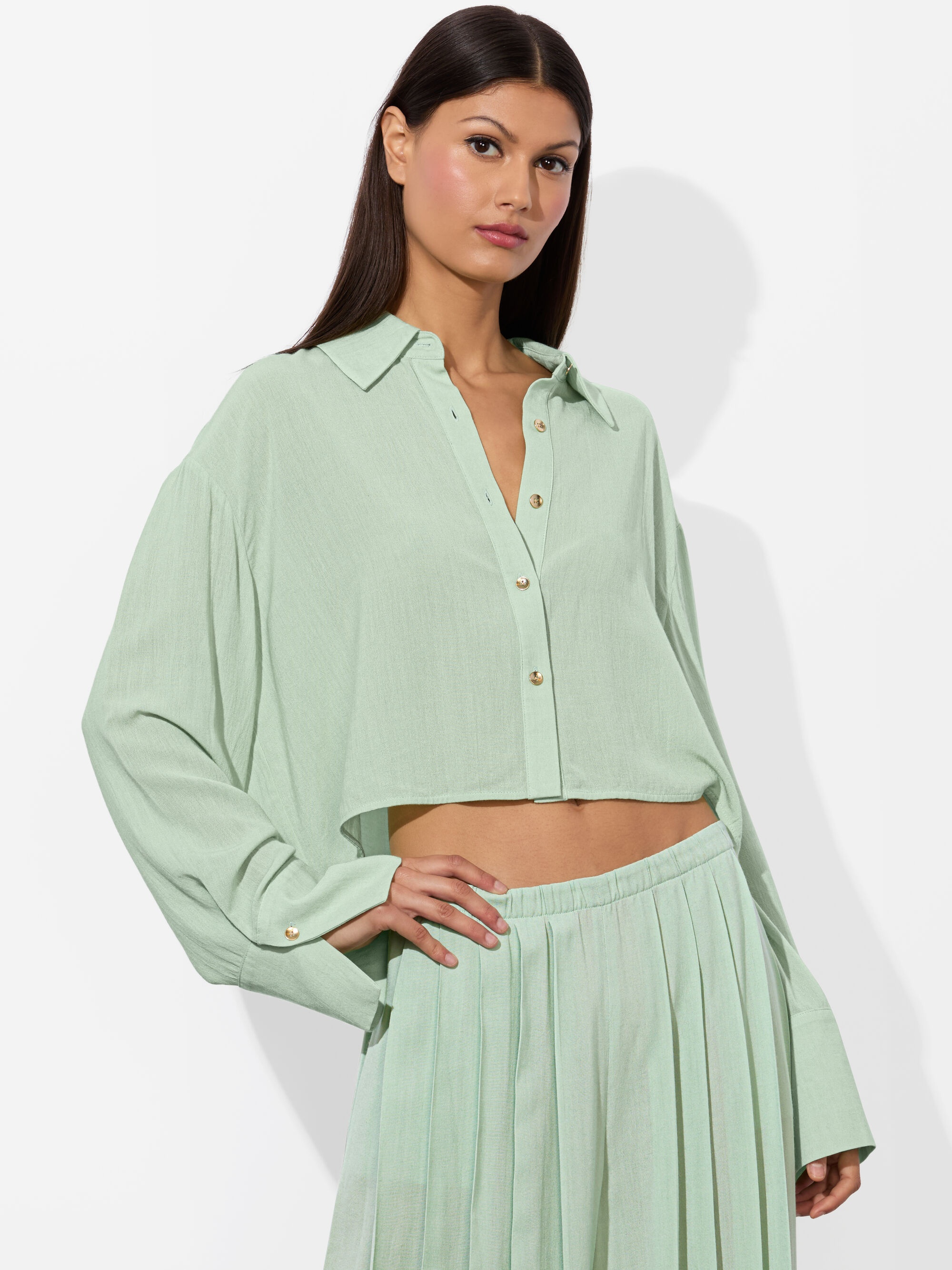 FINELY CROPPED BUTTON DOWN - 2