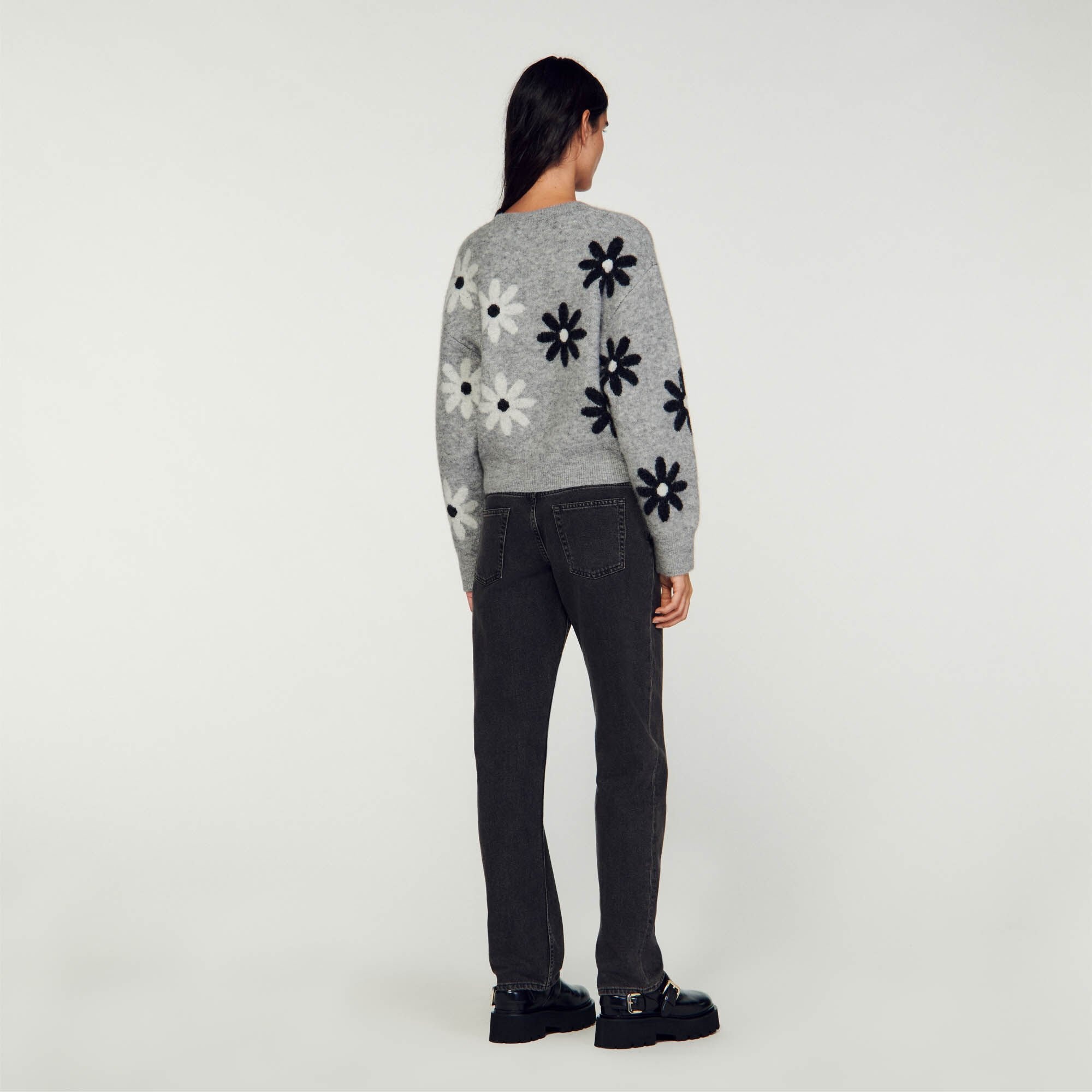FLORAL KNIT SWEATER - 6