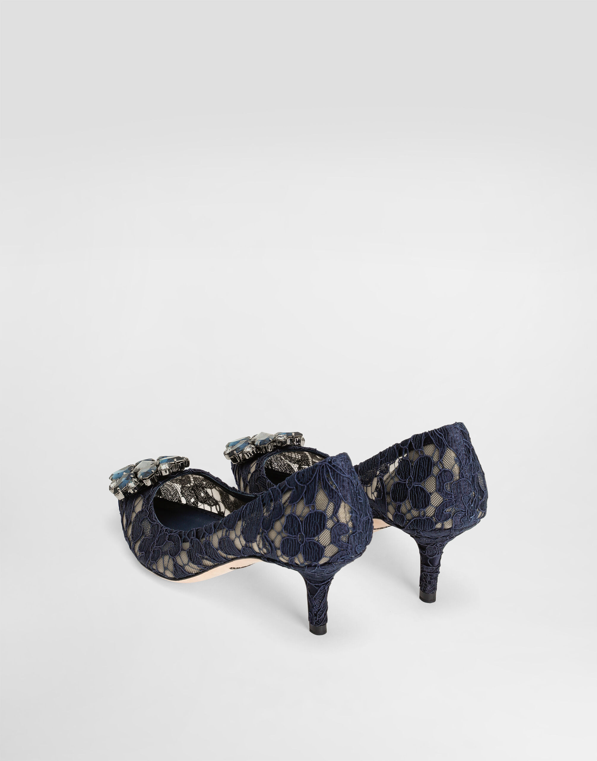 Pump in Taormina lace with crystals - 3