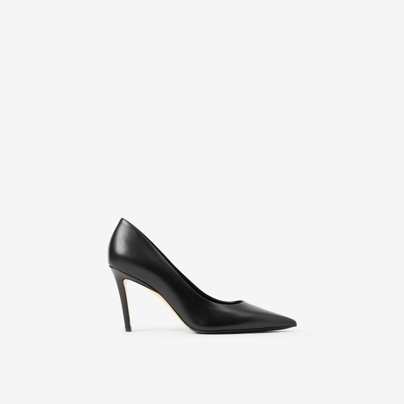 Leather Point-toe Pumps 1