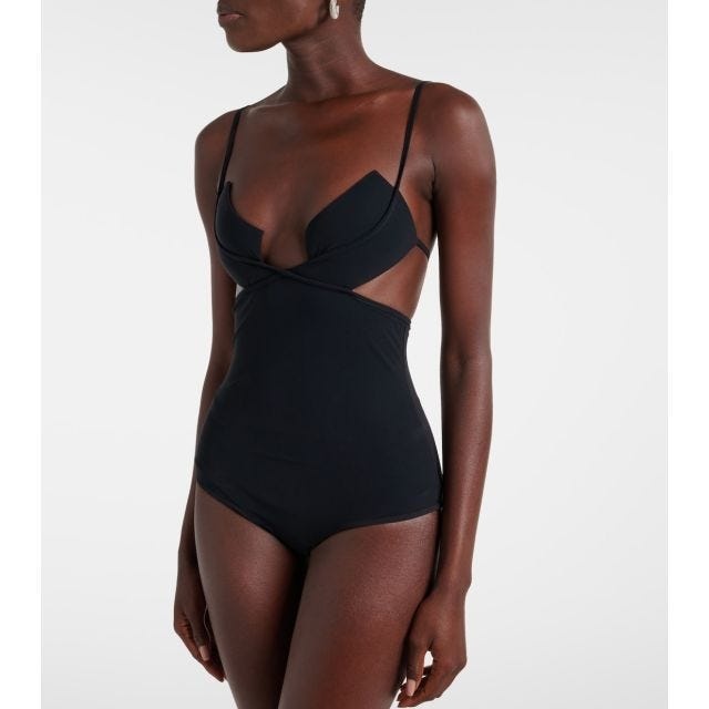 One-piece swimsuit with cut-out - 3