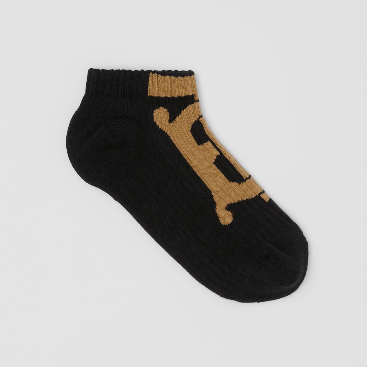 Monogram Motif Cotton Blend Ankle Socks - 1