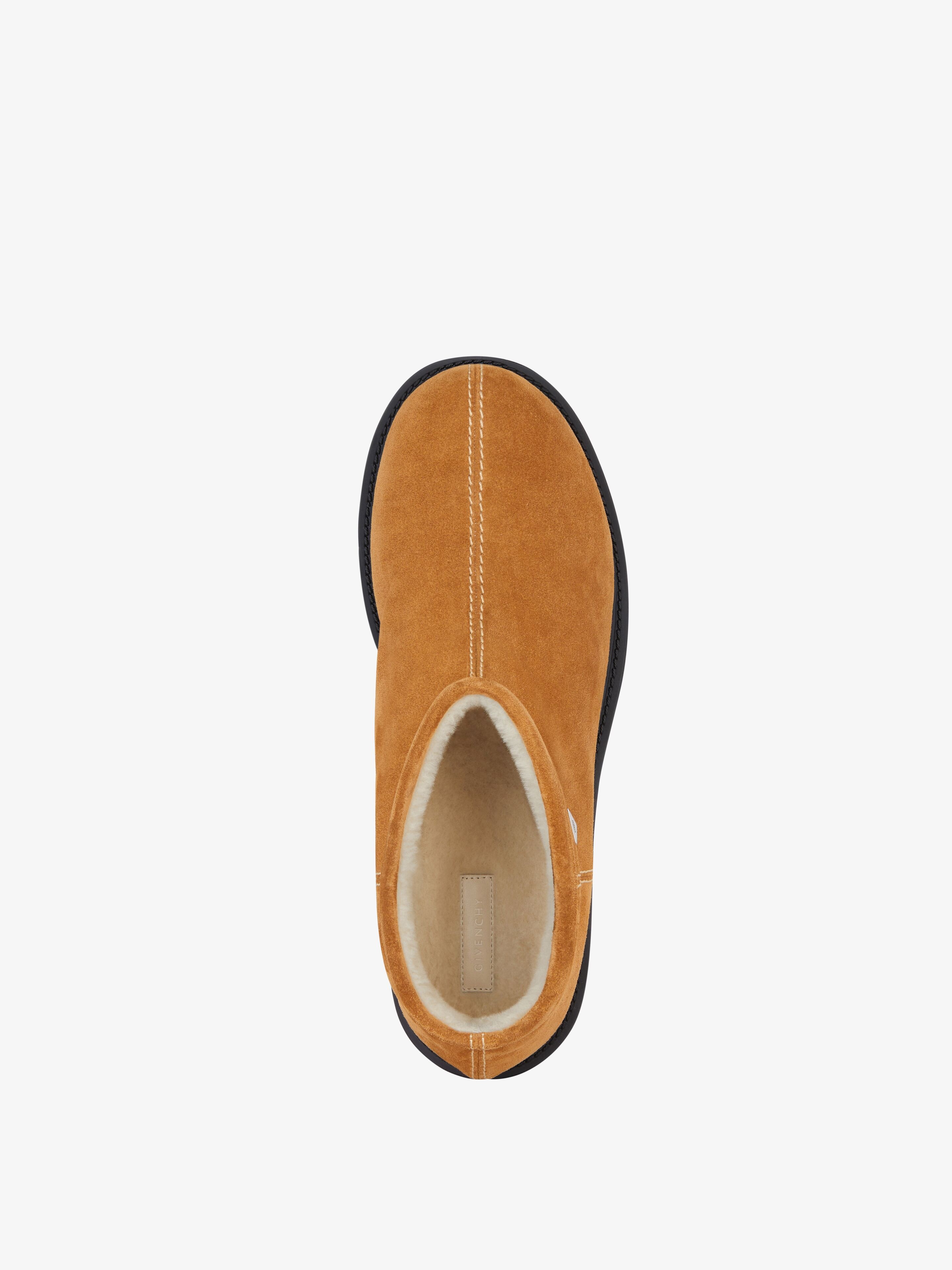 STORM ANKLE BOOTS IN SUEDE AND SHEARLING - 4