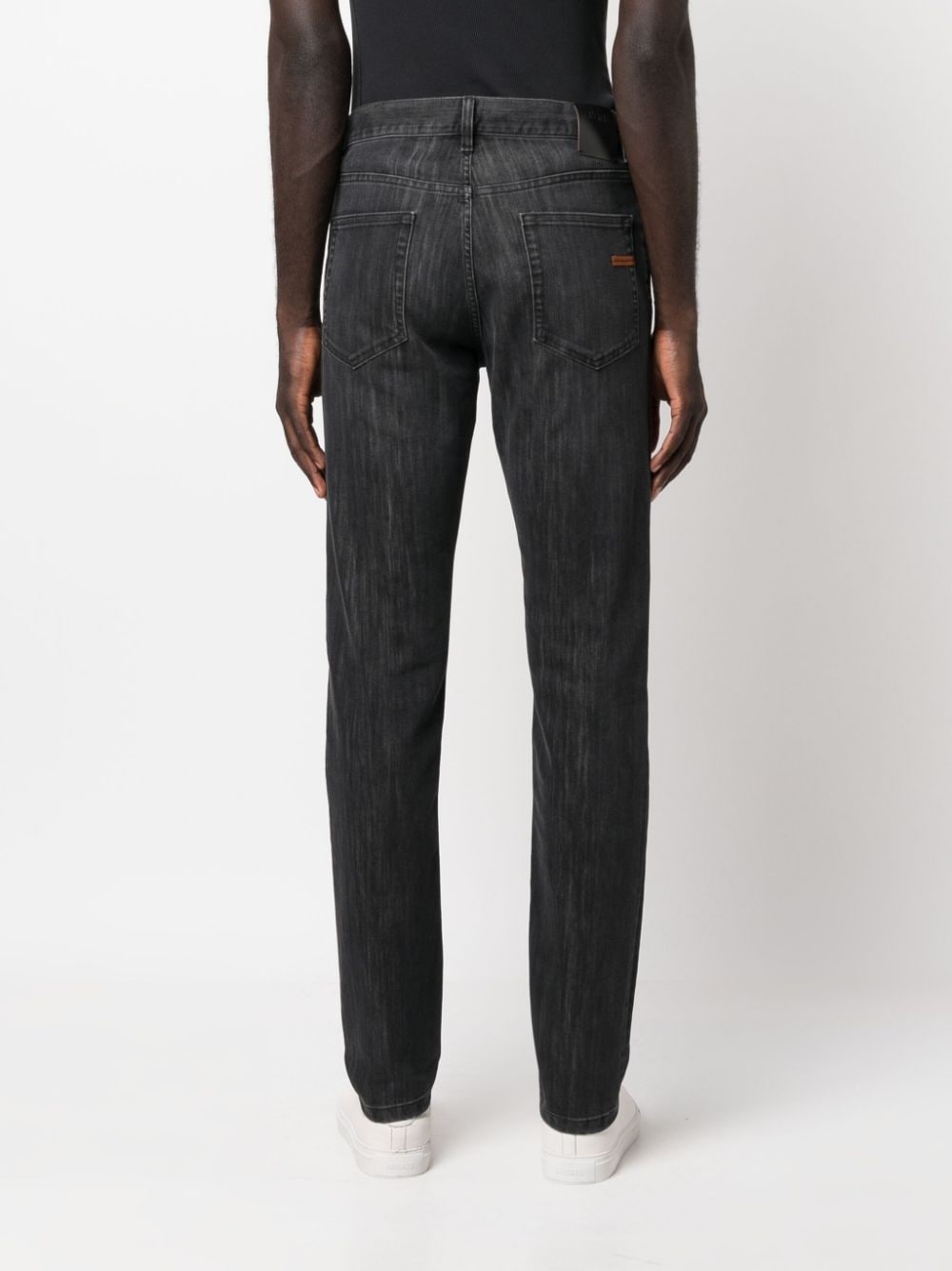 slim-fit cotton-blend jeans - 4