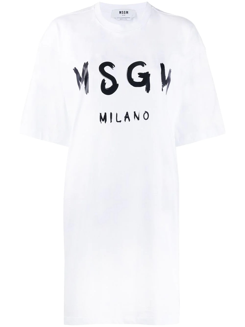 logo print T-shirt dress - 1