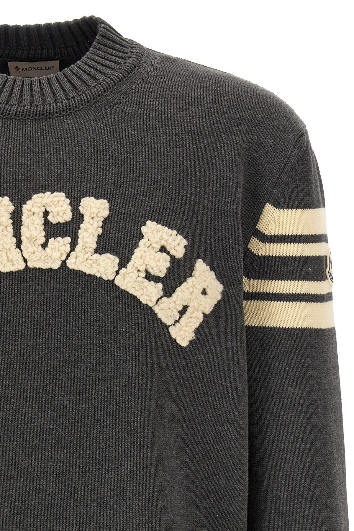 Bouclé logo sweater - 3