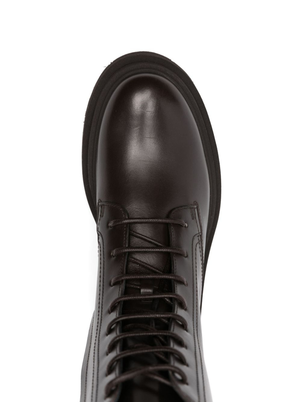 lace-up platform combat boots - 4