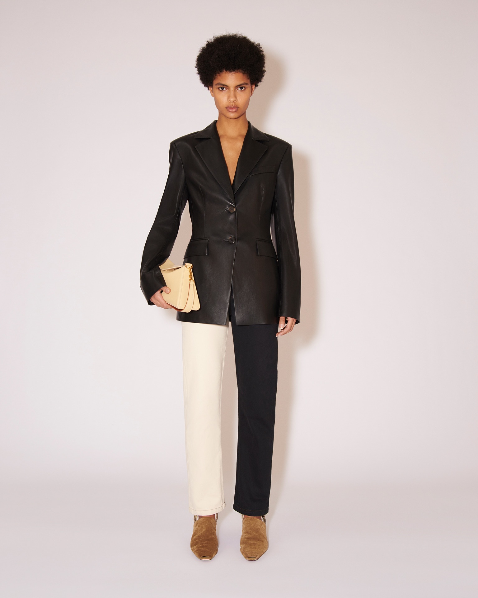 HATHI - OKOBOR™ alt-leather blazer - Black - 3