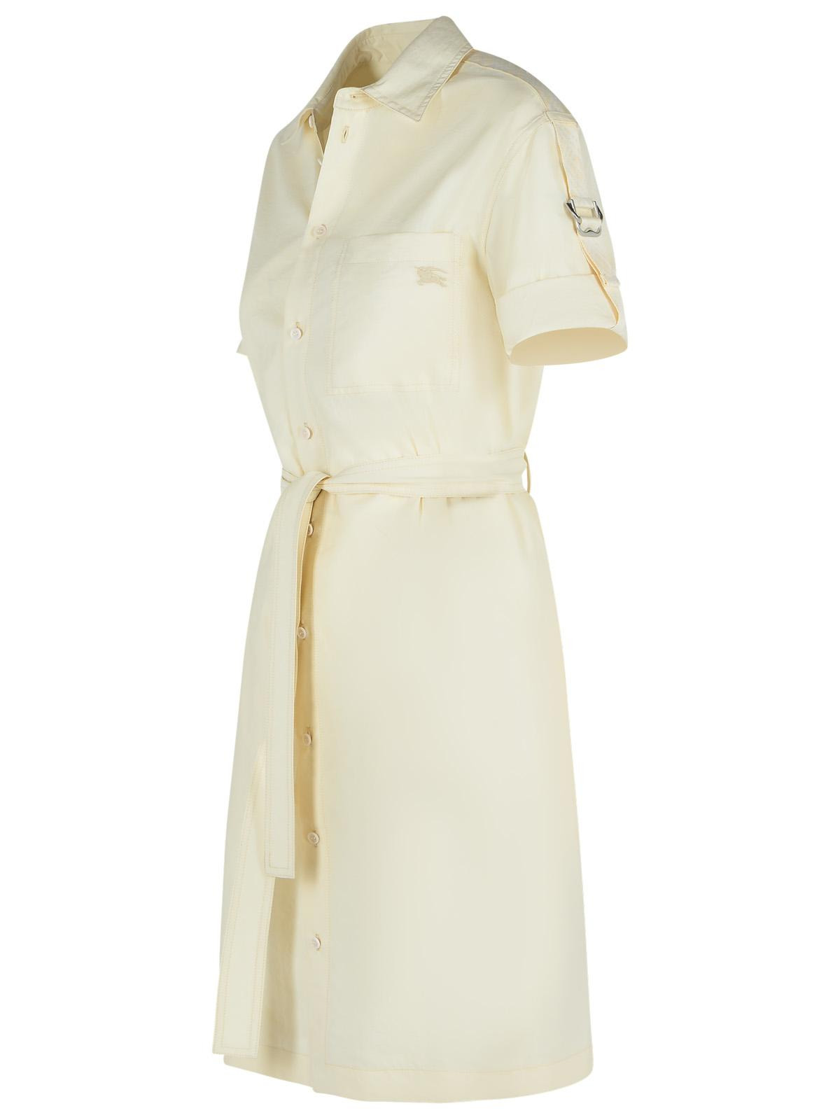 Burberry Cream Silk Blend Dress Women - 2
