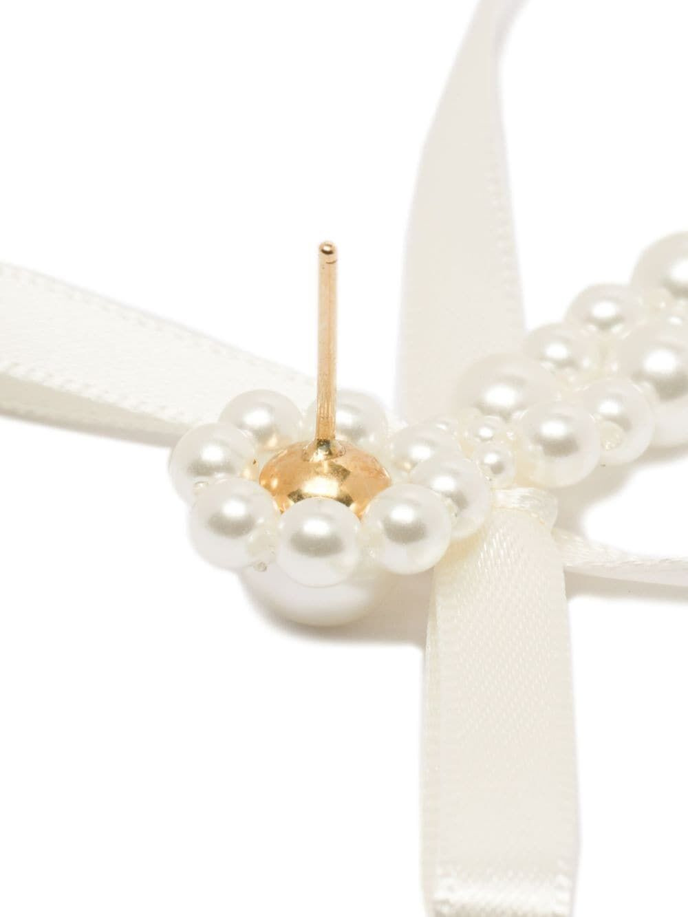 Simone Rocha Women Bow Ribbon Drip Earrings - 2